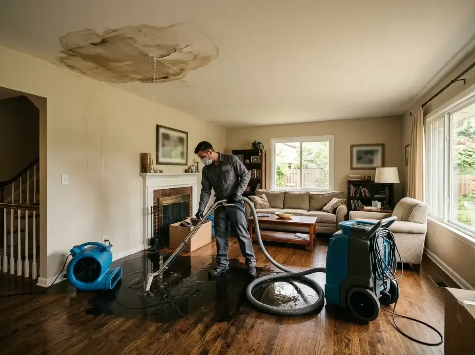 attic-pipe-burst-ceiling-drip-008 — frequently asked questions, Water Damage Restoration & Carpet Care in Ozark, MO